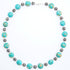 Turquoise Composite and Silver Necklace - The Nomads Tent